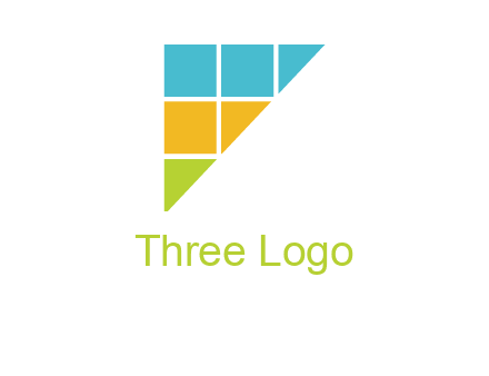 triangle shape in F letter logo
