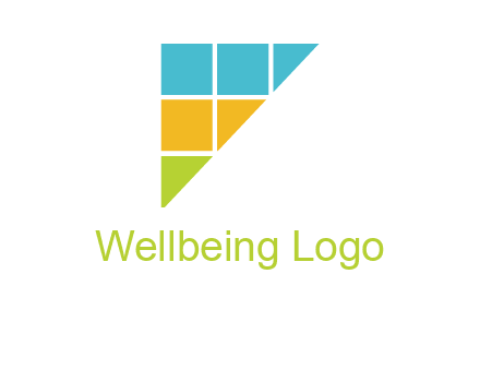 triangle shape in F letter logo