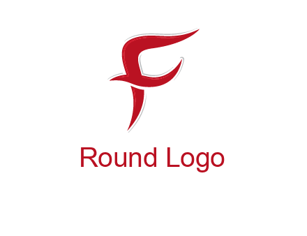 swoosh Letter F logo