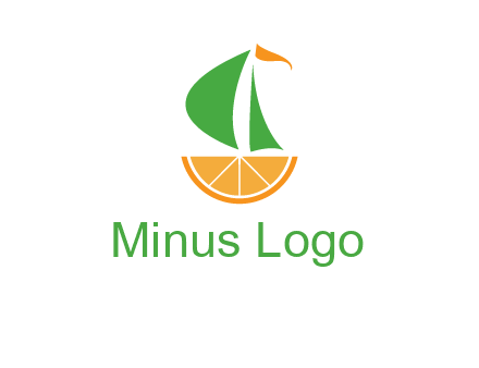 sailing ship with orange travel logo