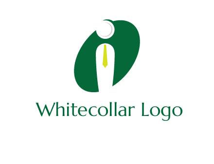 stick figure with tie in letter I