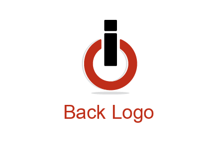 letter I and O placed like power button