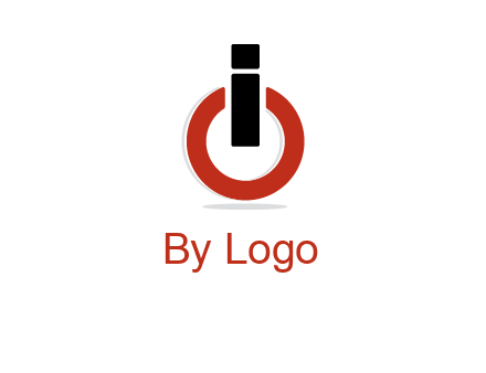 letter I and O placed like power button