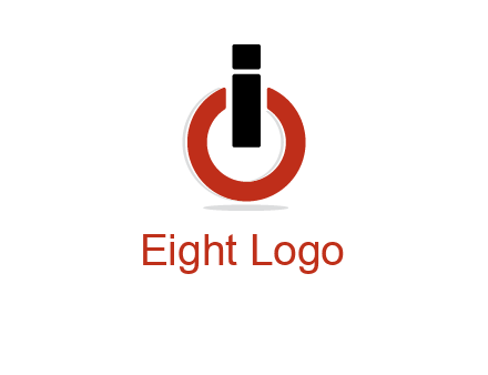 letter I and O placed like power button