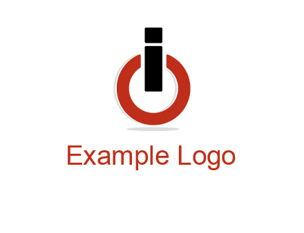 letter I and O placed like power button