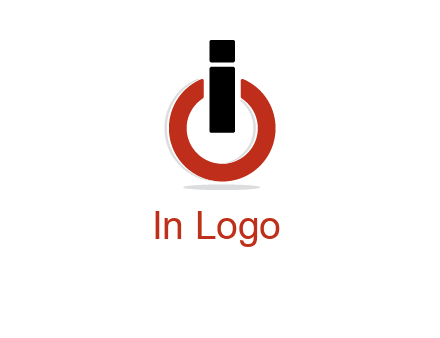 letter I and O placed like power button