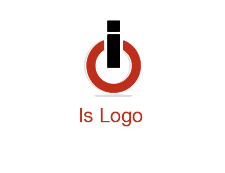 letter I and O placed like power button