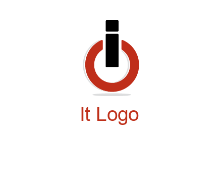 letter I and O placed like power button