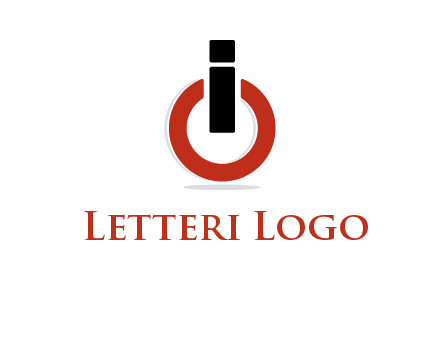 letter I and O placed like power button