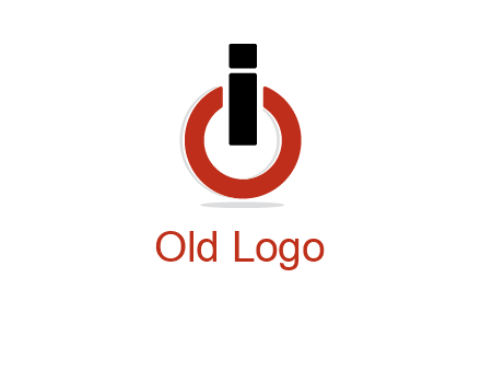 letter I and O placed like power button