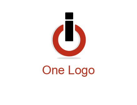 letter I and O placed like power button