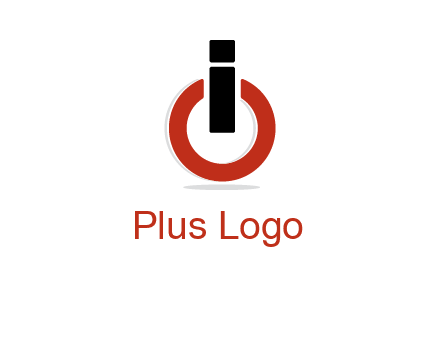letter I and O placed like power button
