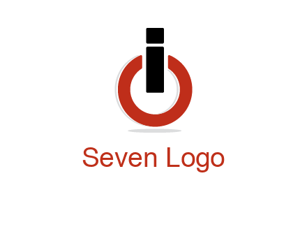 letter I and O placed like power button