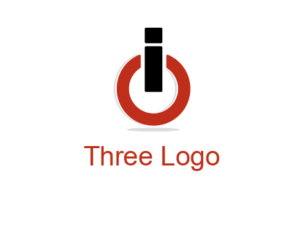 letter I and O placed like power button