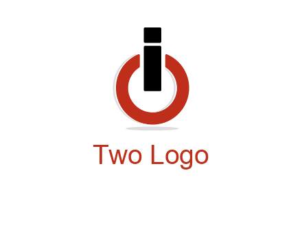 letter I and O placed like power button