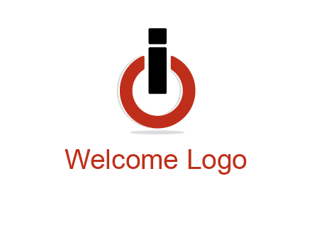 letter I and O placed like power button