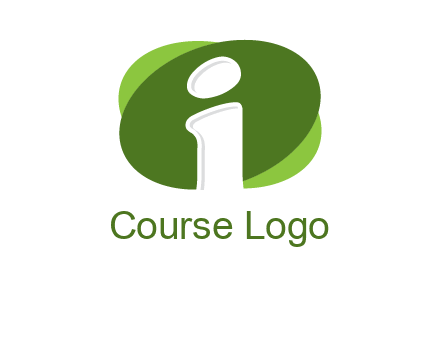 negative spacing letter I in ovals entertainment logo