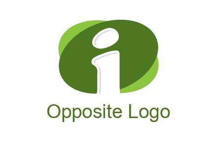 negative spacing letter I in ovals entertainment logo