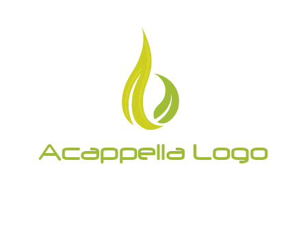 abstract leaves agricultural logo