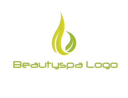 abstract leaves agricultural logo