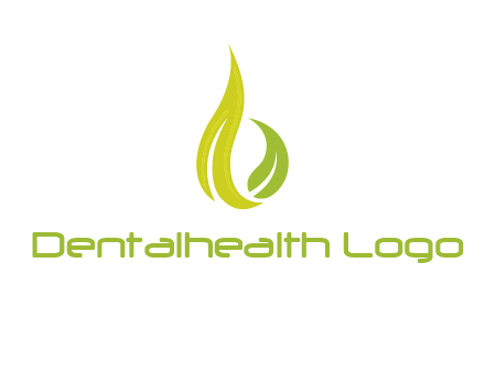 abstract leaves agricultural logo