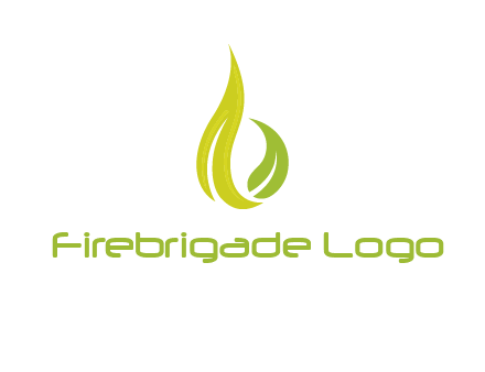 abstract leaves agricultural logo
