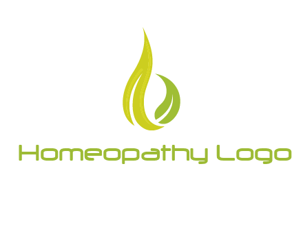 abstract leaves agricultural logo