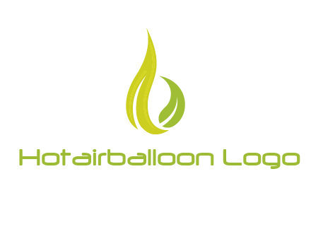 abstract leaves agricultural logo