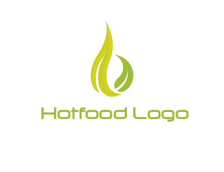 abstract leaves agricultural logo