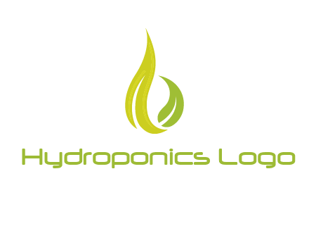 abstract leaves agricultural logo