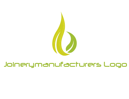 abstract leaves agricultural logo