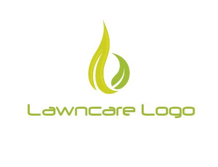 abstract leaves agricultural logo