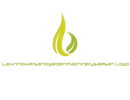 abstract leaves agricultural logo