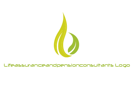 abstract leaves agricultural logo