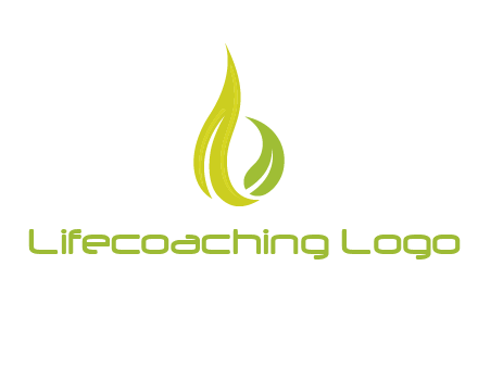 abstract leaves agricultural logo