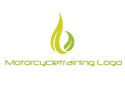 abstract leaves agricultural logo