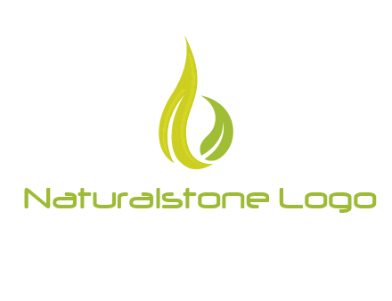 abstract leaves agricultural logo