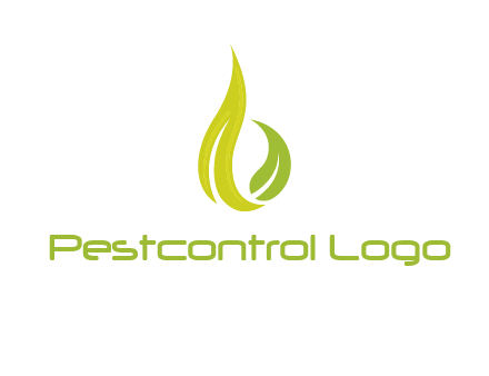 abstract leaves agricultural logo