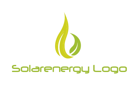 abstract leaves agricultural logo