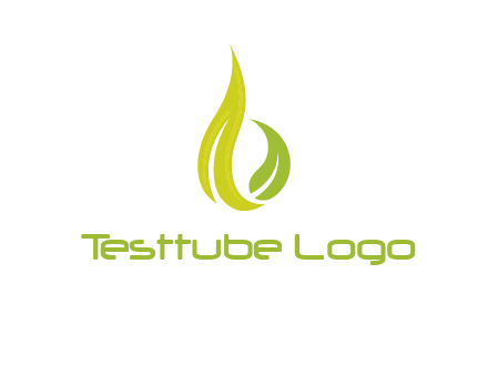 abstract leaves agricultural logo