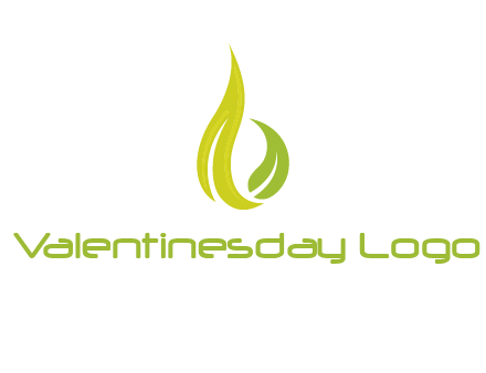 abstract leaves agricultural logo