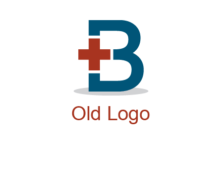 Medical cross in letter B