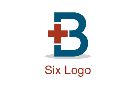 Medical cross in letter B