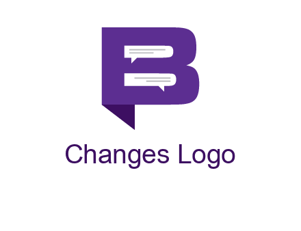 speech bubbles in letter B