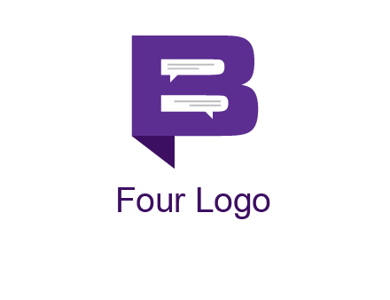 speech bubbles in letter B