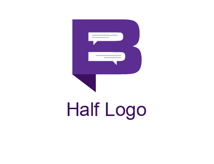speech bubbles in letter B