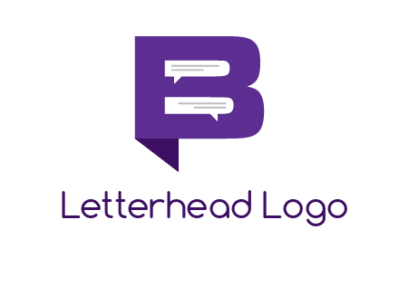 speech bubbles in letter B