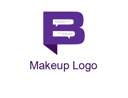 speech bubbles in letter B
