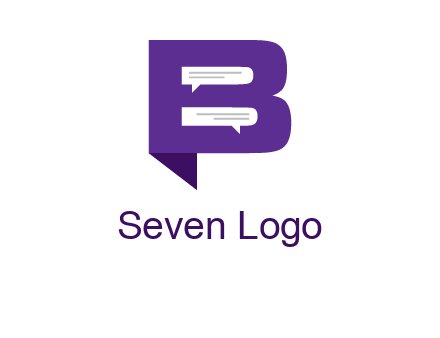 speech bubbles in letter B