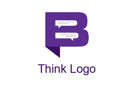 speech bubbles in letter B